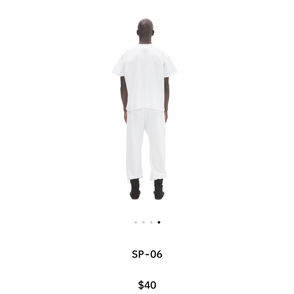 Yeezy Supply White Jogger Sweatpants Size 1 - Picture 9 of 10